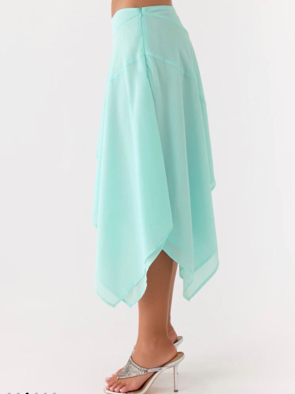 Peppermayo Asymmetrical Chiffon Skirt - Picture 3 of 7